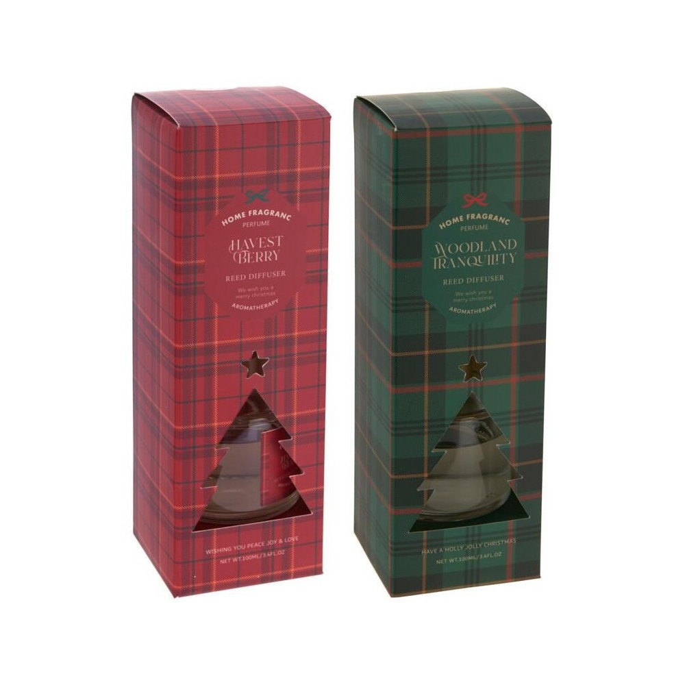 DIFFUSORE 100ML. BASTONCINI 2 ROSSOVERDE H.7.5